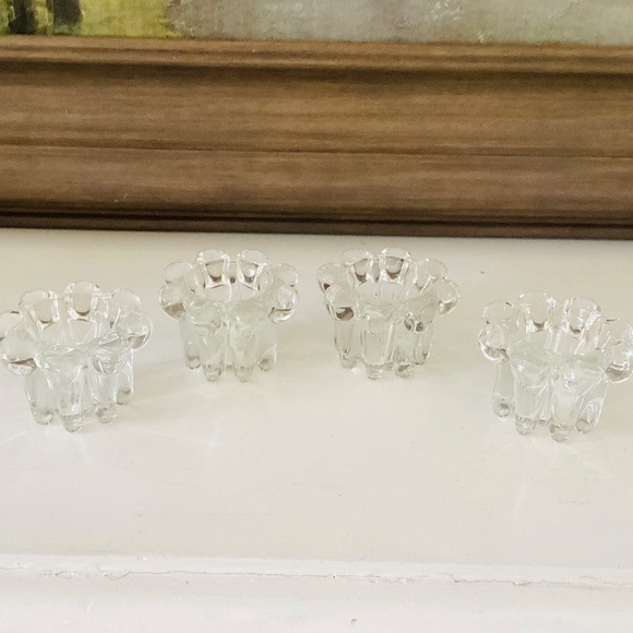 2 Sets Vintage Crystal Candle Holders Robert Alan Candle Company Original Boxes - Picture 6 of 12